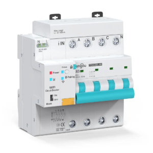 Automatico con temporizador RCBO inteligente WiFi TUYA con control remoto 63A – TOQCB2L 4P
